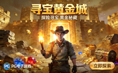 PG电子游戏《寻宝黄金城》宣传图 - 探险寻宝主题